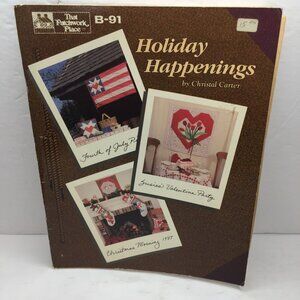 Vintage March 1988 Holiday Happenings B-91 Christal Carter Christmas Craft Book